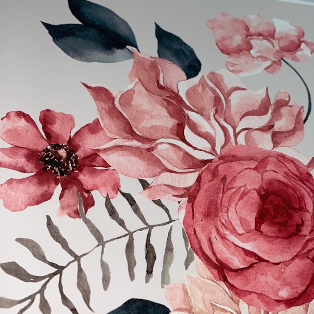 Abstract Floral Woman Wall Art Print Unframed - Picture 17 of 17